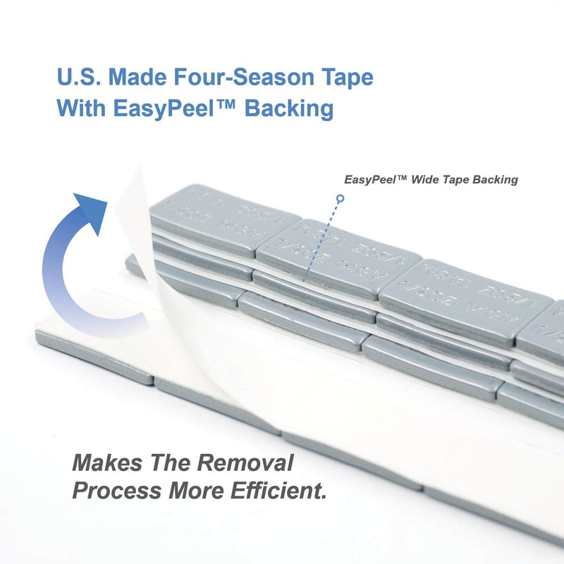 CKAuto 1/2 أونصة، 0.5 أونصة، نحيف للغاية، رمادي، أوزان عجلات لاصقة، 12 أونصة/ 0.75 رطل/ صندوق، جودة OEM، (24 قطعة) - Image 3